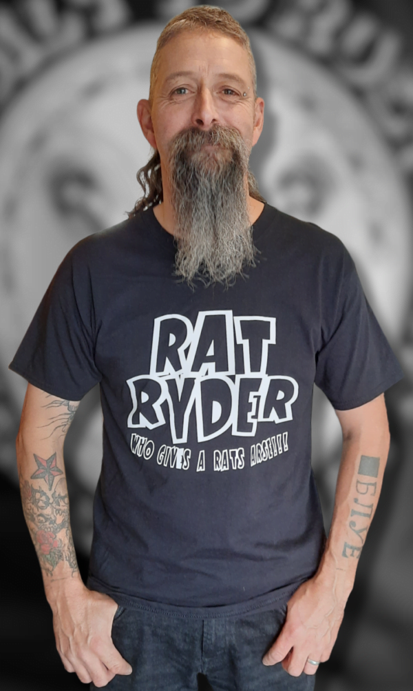 rat ryder slogan biker tshirt