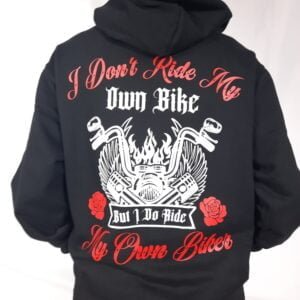 i dont ride my own bike lady rider hoodie