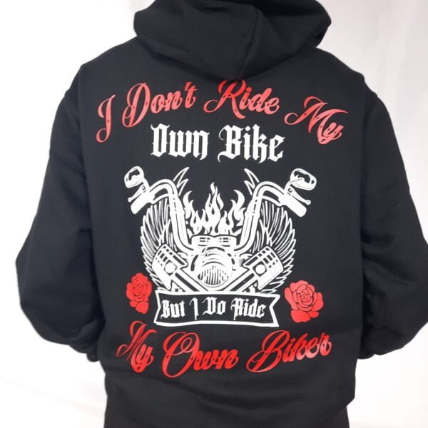 i dont ride my own bike lady rider hoodie