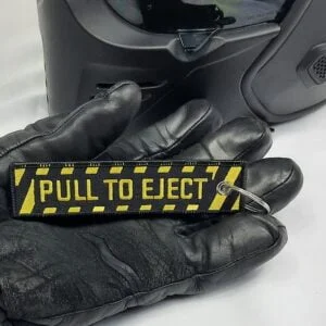 pull to eject funny key tag