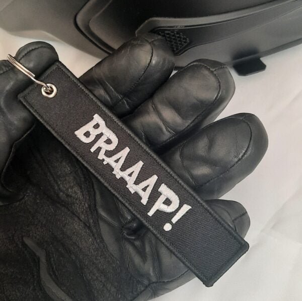 braaap!embroidered key fob