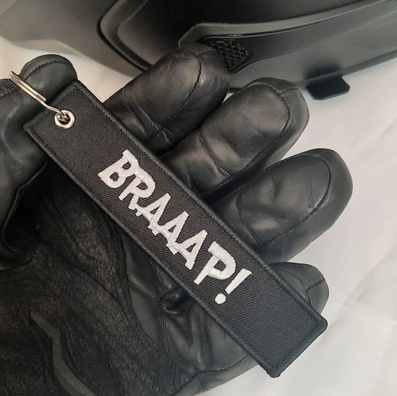 BRAAAP! biker keyring 1 braaap!embroidered key fob