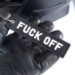 f##k off biker keyring