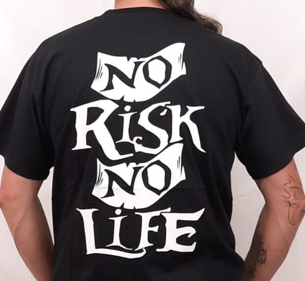 no risk no life race bike biker t shirt 1
