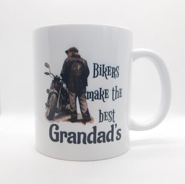 bikers make the best grandads gift idea coffee mug
