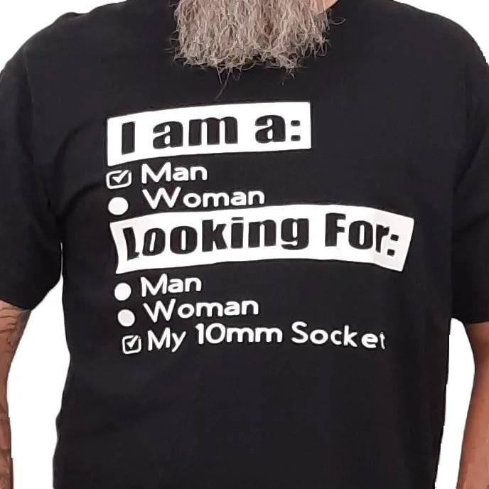 10mm spanner funny humerous biker t shirt