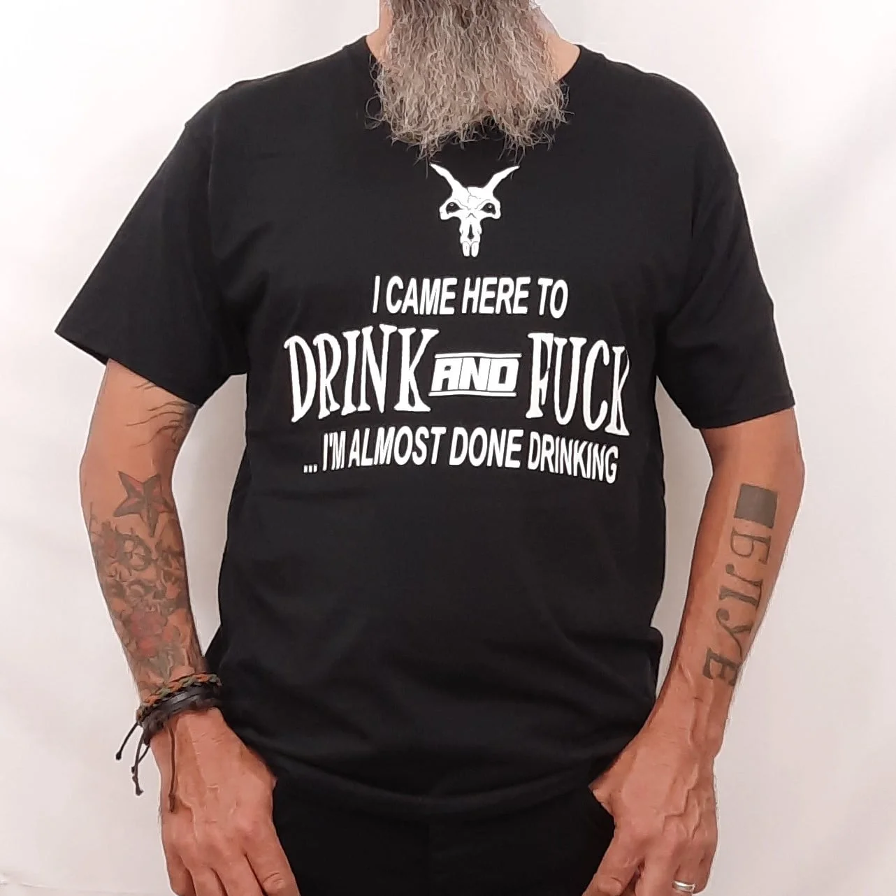 Almost done Drinking Offensive T-shirt 2 almost done drinking offensive biker t shirt