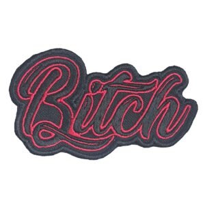 bitch lady biker offensive patch