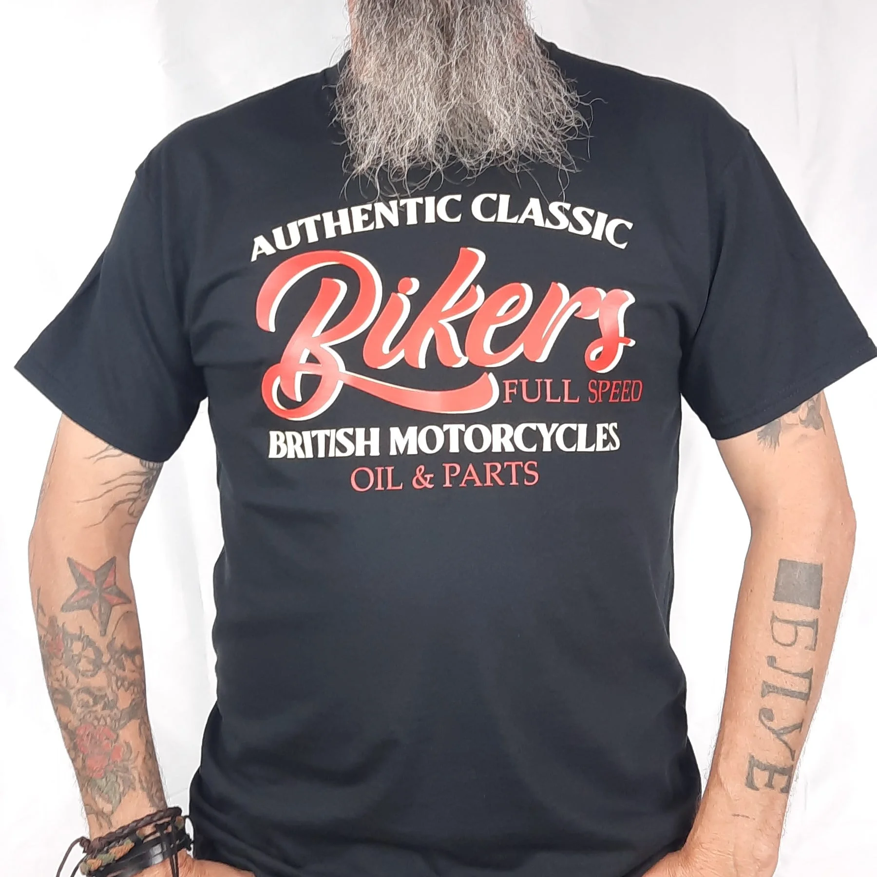 British Motorcycles Retro T-Shirt 3 british motorcycle oil and parts biker t shirt