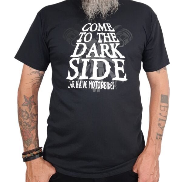 come to the dark side biker t shirt