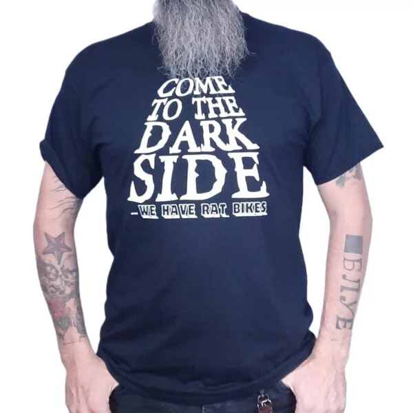 come to the dark side funny rat bike t shirt