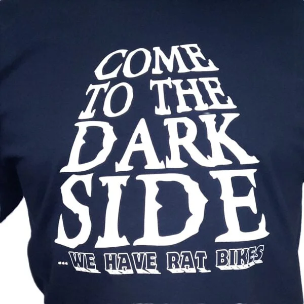 come to the dark side rat bike humour t shirt