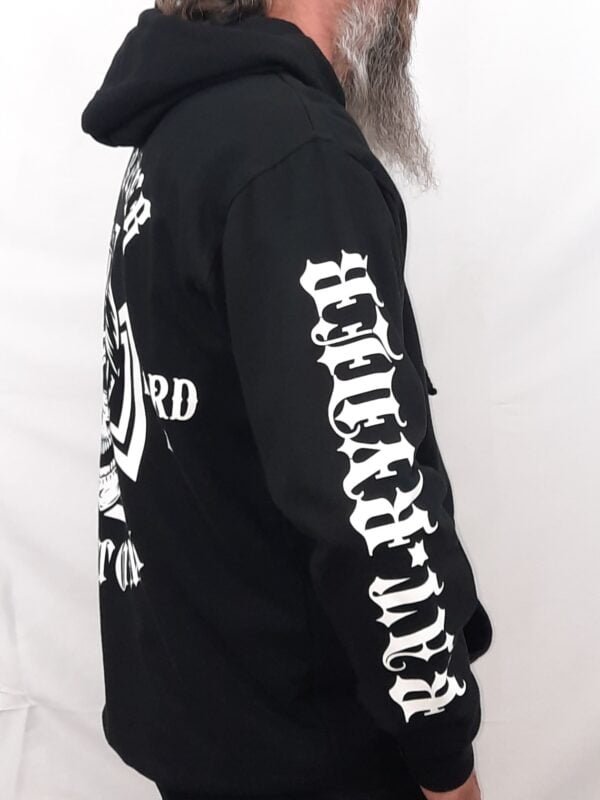 custom skull and pistons rat ryder iron cross hoodie