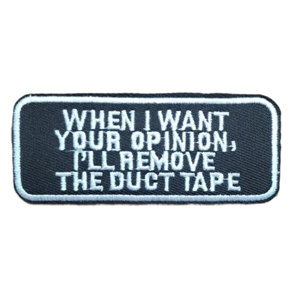 duct tape funny patch