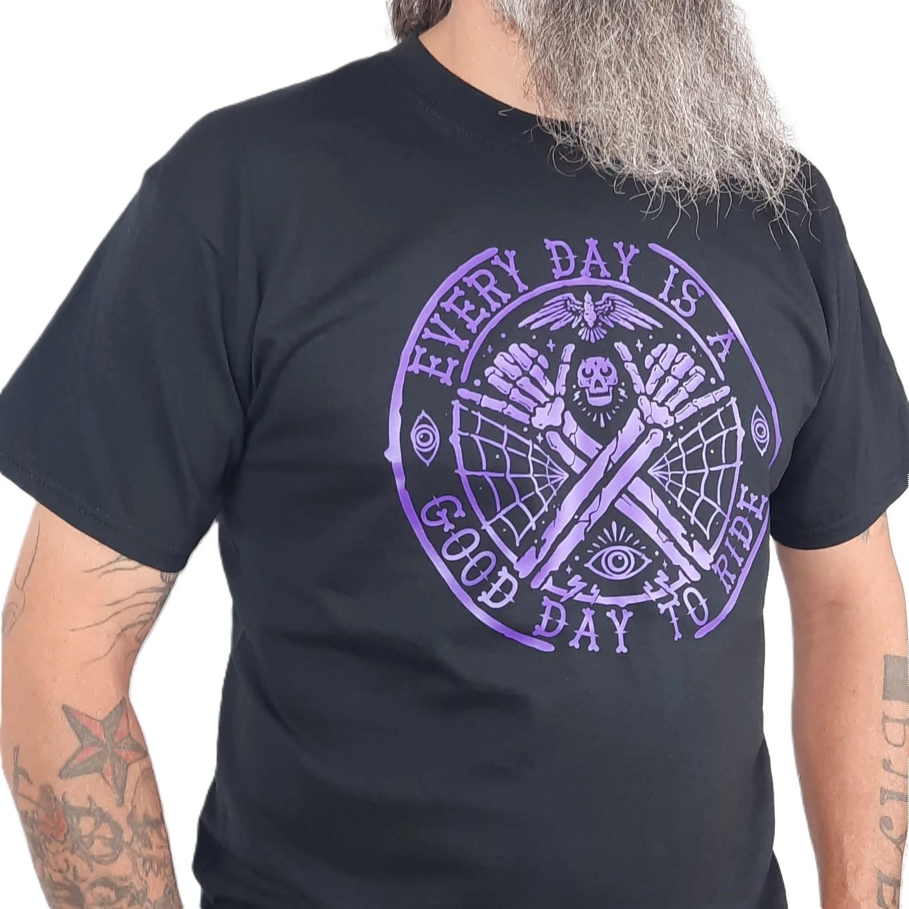 Good Day To Ride T-Shirt 1 good day to ride tattoo style t shirt