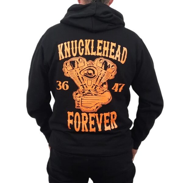 harley davidson knucklehead forever custom biker hoodie