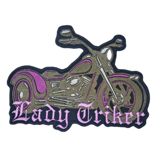 lady triker embroidered biker patch biker chick