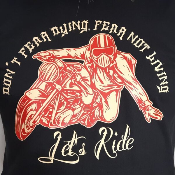 lets ride retro biker t shirt