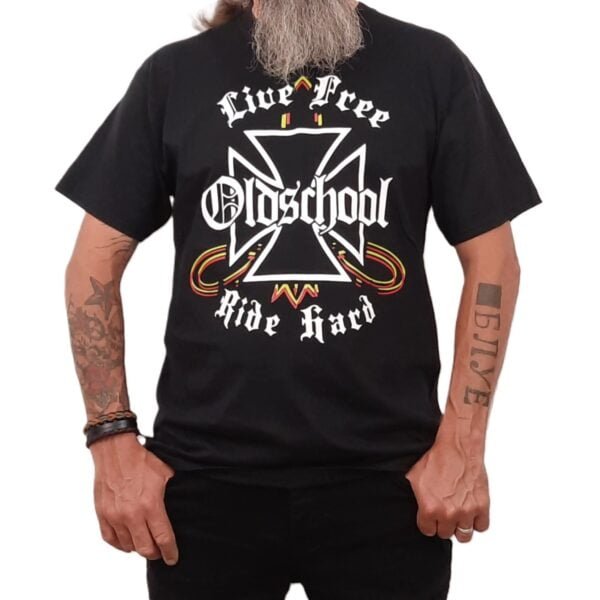 old school chopper biker custom t shirt