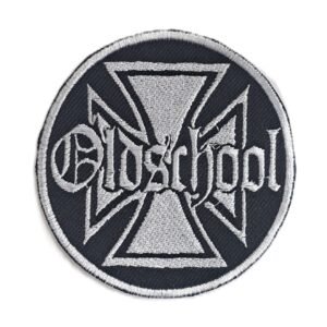 old school chopper custom biker patch iron cross patch