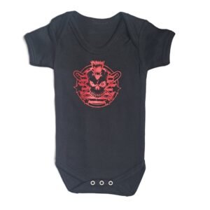 punk skull babygrow punk rock baby vest