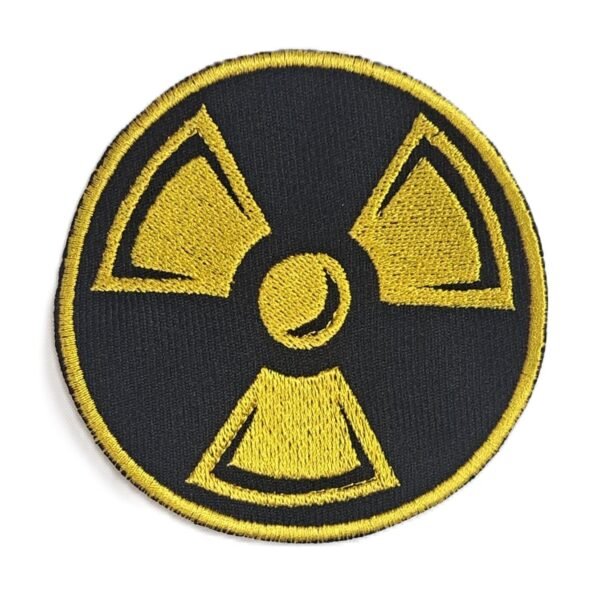 radiation symbol rat bike patch