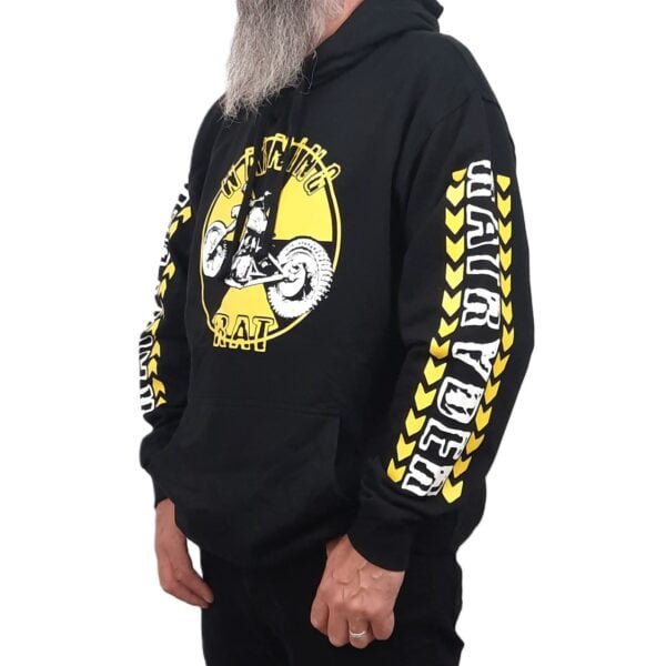 radioactive symbol rat and survival radiation biker hoodie