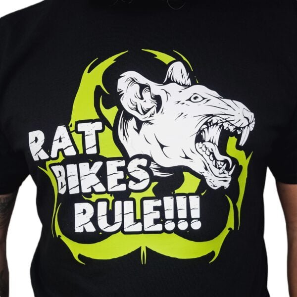 rat bikes rule biohazard evil rat biker t shirt