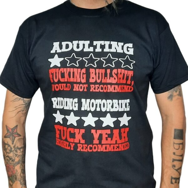 riding motorbike rude funny t shirt