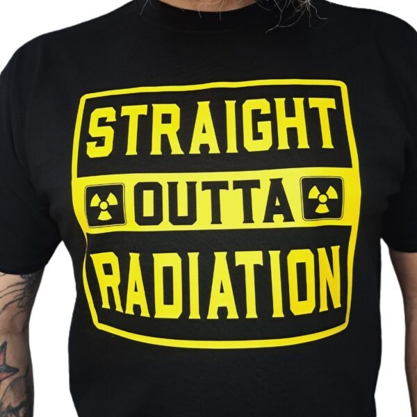 straight outta radiation radioactive symbol t shirt