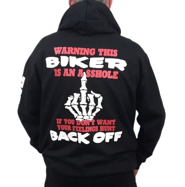 this biker is an asshole offensive hoodie