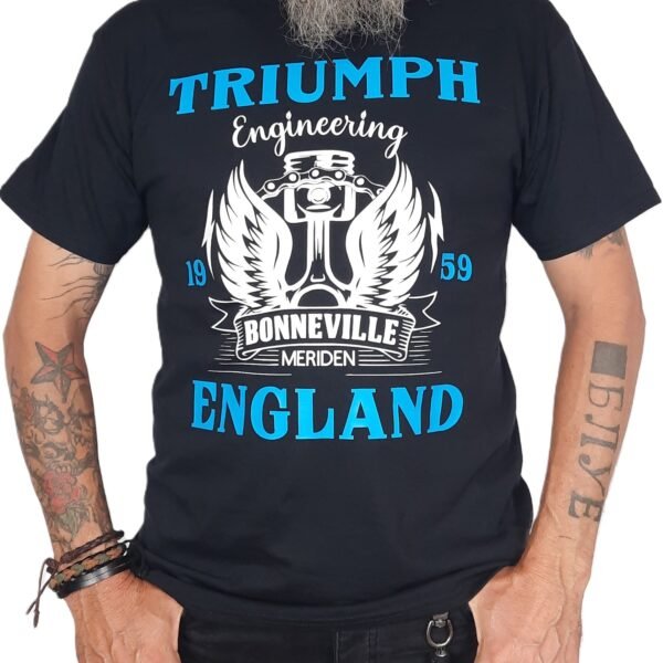 triumph england biker t shirt