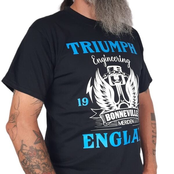 triumph england engineering vintage bike t shirt