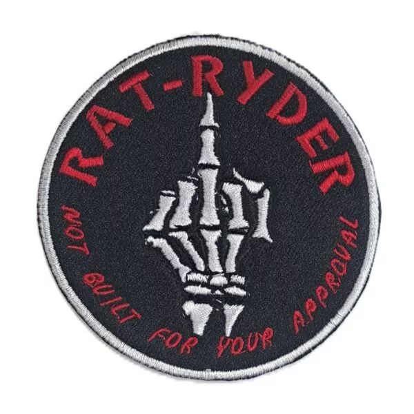 your approval is not needed rat ryder offensive biker patch