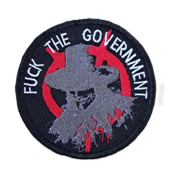fuck the government anarchy symbol rude anarchy patch