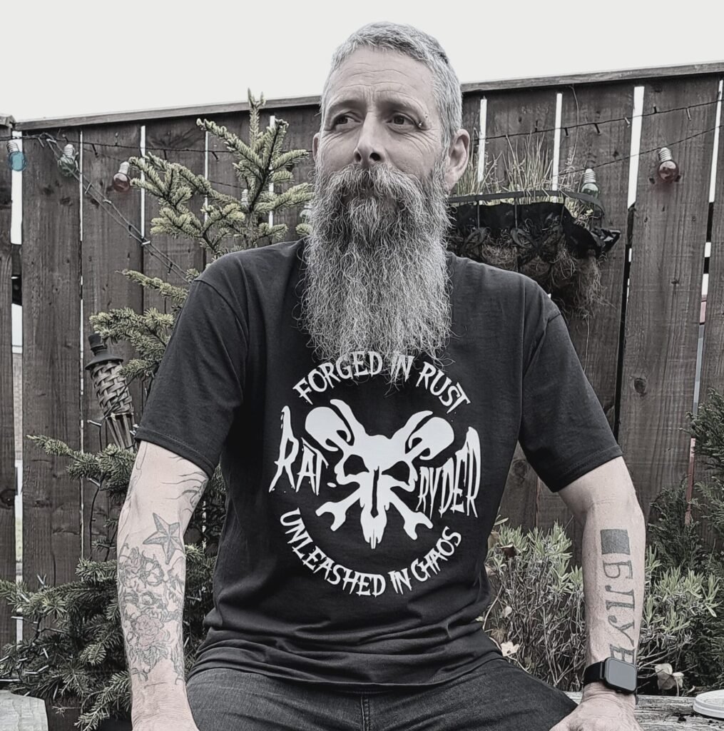 black rat ryder forged in rust t shirt