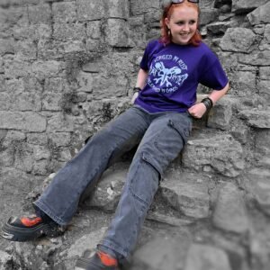 purple t shirt ratryder forged in rust unleashed in chaos motorbike rat bike grunge tee