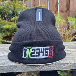 motorcycle gears embroidered beanie