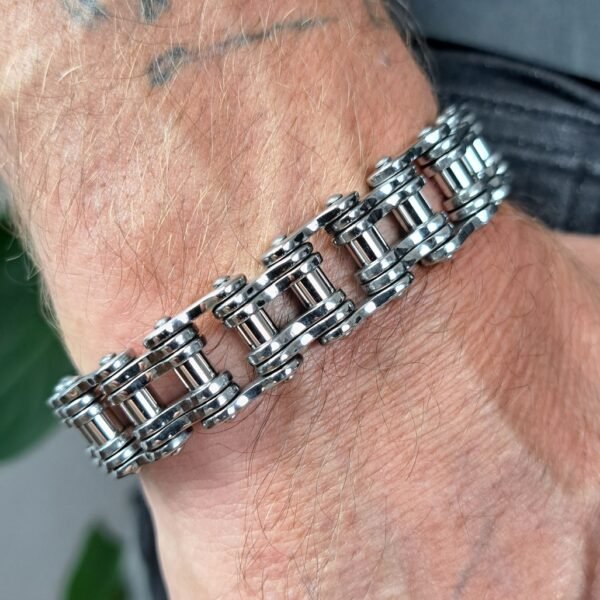 biker chain link bracelet 13mm