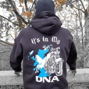 biker hoodie Scotland Its in my dna scottish flag motorcycle hoodie