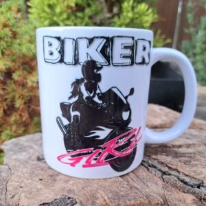 biker girl mug gift for her biker chick motorcycle gift idea