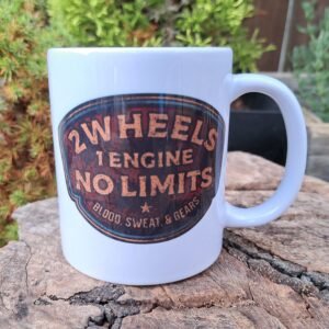 blood sweat and gears biker mug motorbike cup