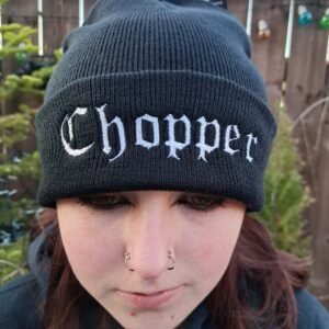 chopper beanie custom bike skullie motorcycle beanie