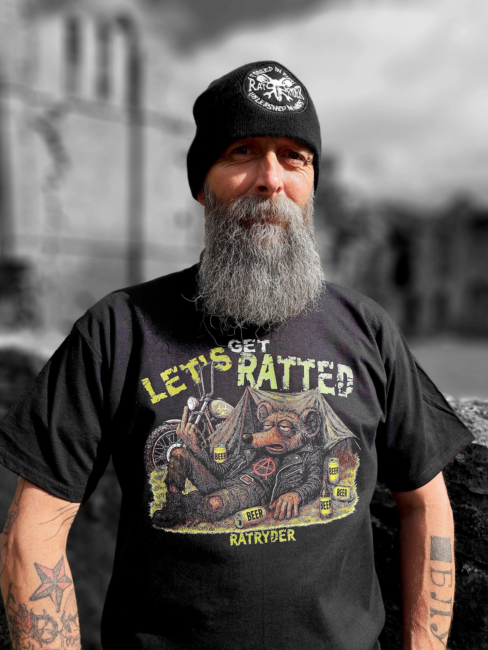 Lou the Rat biker t-shirt – RatRyder apparel UK