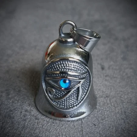 Eye of Horus Guardian Bell in 316L stainless steel